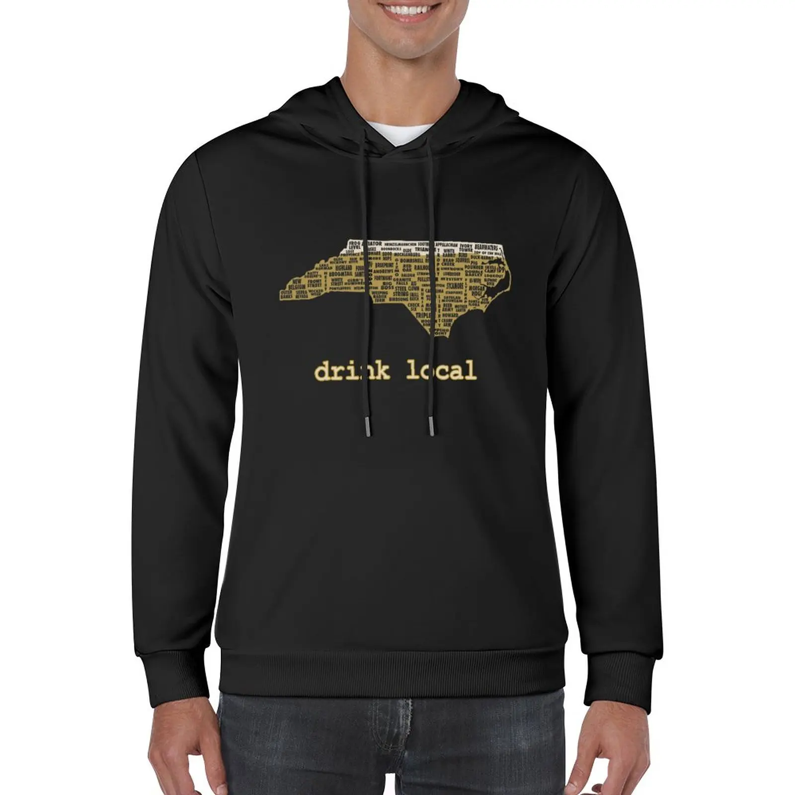 

New Drink Local - North Carolina Beer Shirt Pullover Hoodie anime clothes autumn new products new hoodies and sweatshirts