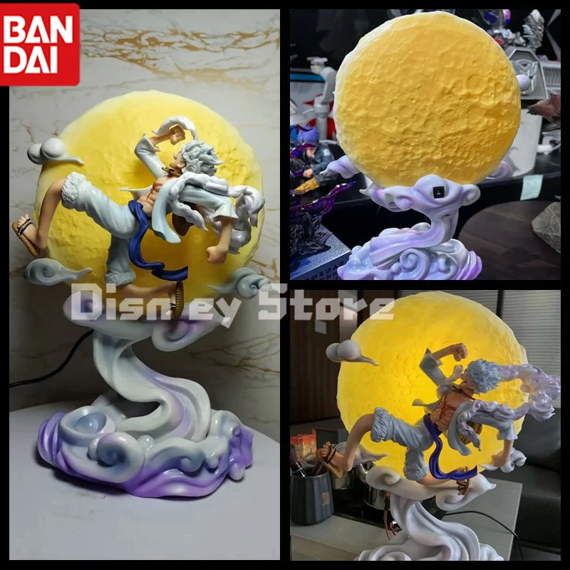 

28cm One Piece Figures Luffy Nika Anime Figures Luffy Gear 5 Figures Gk Figurine Statue With Light Pvc Model Doll Toys Gift