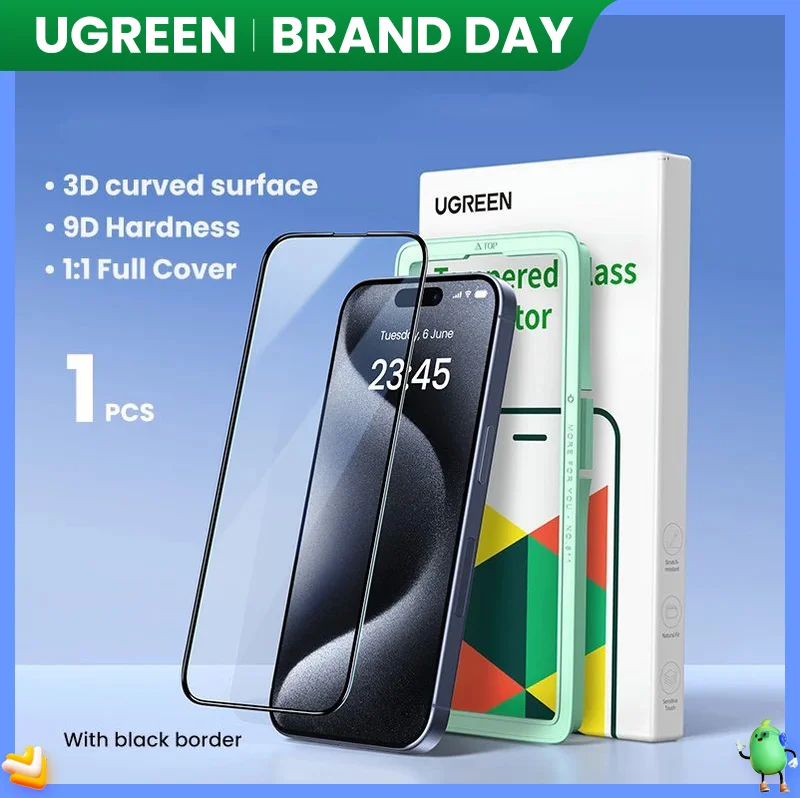 UGREEN-Protector de pantalla de vidrio templado para iPhone, película HD  para iPhone 15 Pro Max, 14, 13, 12, 11, XR - AliExpress