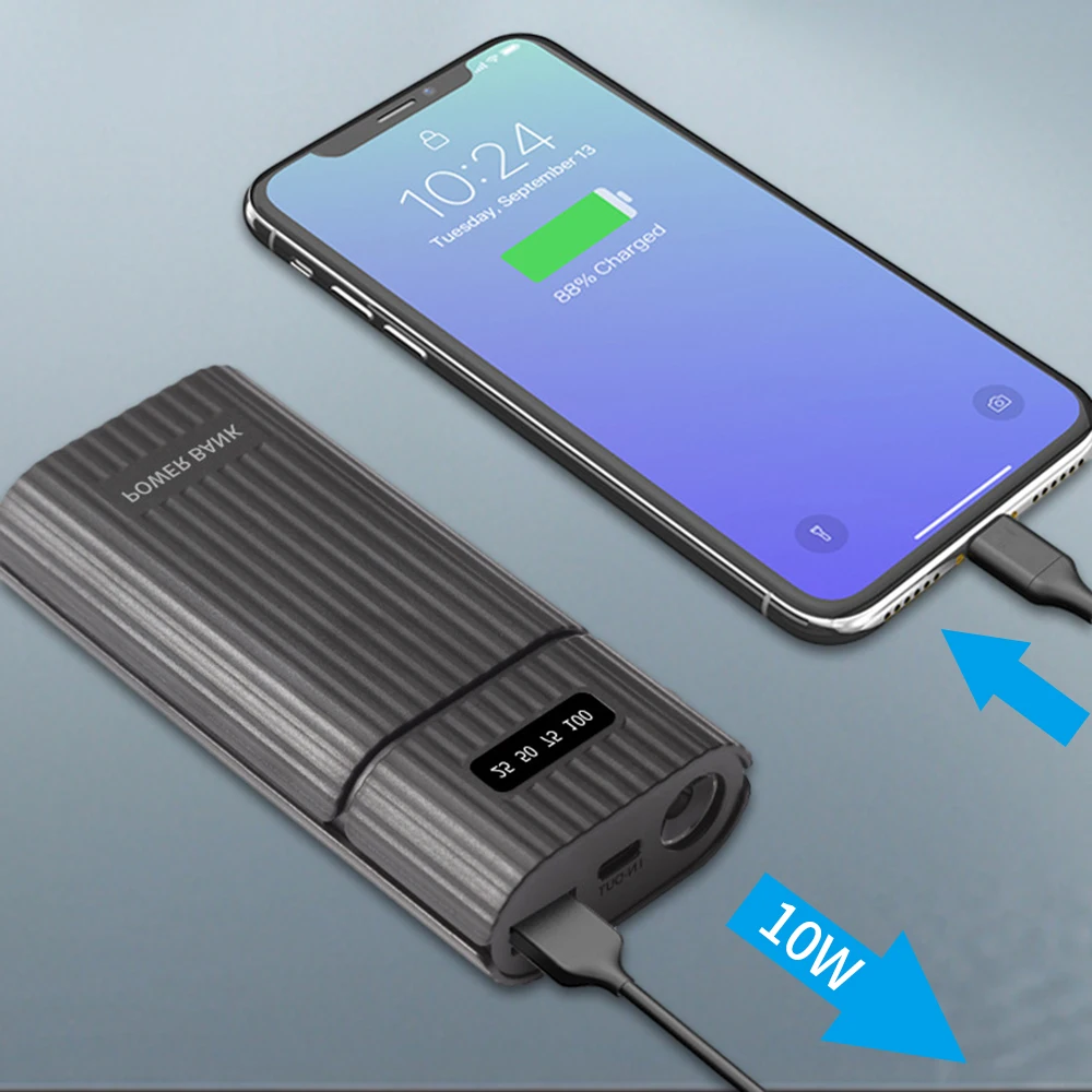 Power Bank Case for 18650/18700/20700/21700 Battery Pack DIY USB Charger