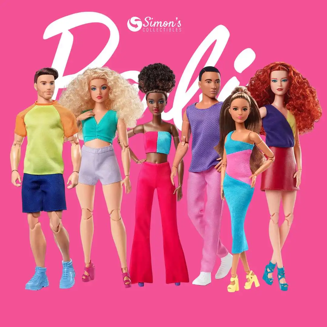 2023 Mattel Original Barbie Signature Sembra Wave 3 Doll Red Curly Hair Giunti Mobili Giocattoli Per Ragazze Regalo Per Collezionisti Hjw80