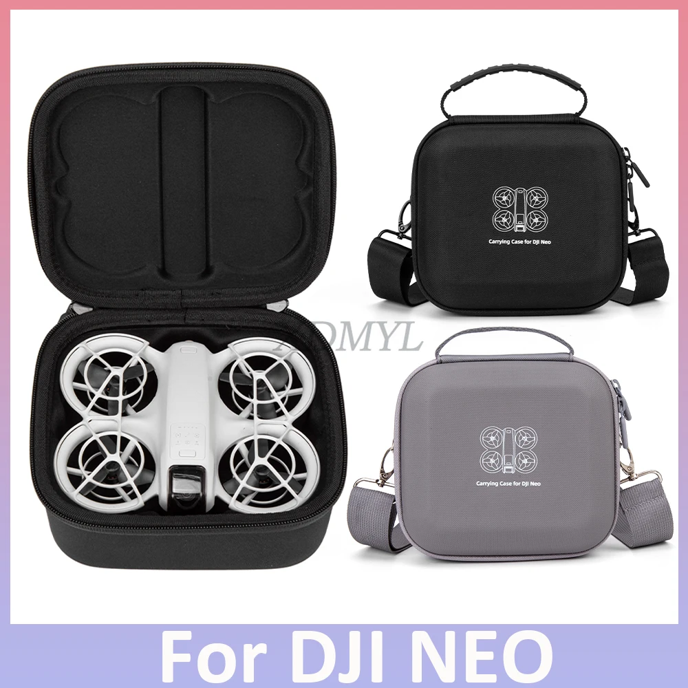 Storage Bag Single Machine Small Backpack Outdoor Portable Hard Carrying Case PU Leather Handbag For DJI NEO Drones Accessories