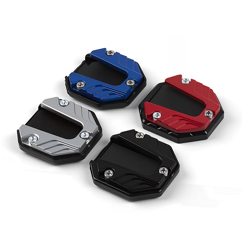 Enhanced Anti-Slip Kickstand Extension Pad for Motorcycles, Electric Bikes, and Scooters