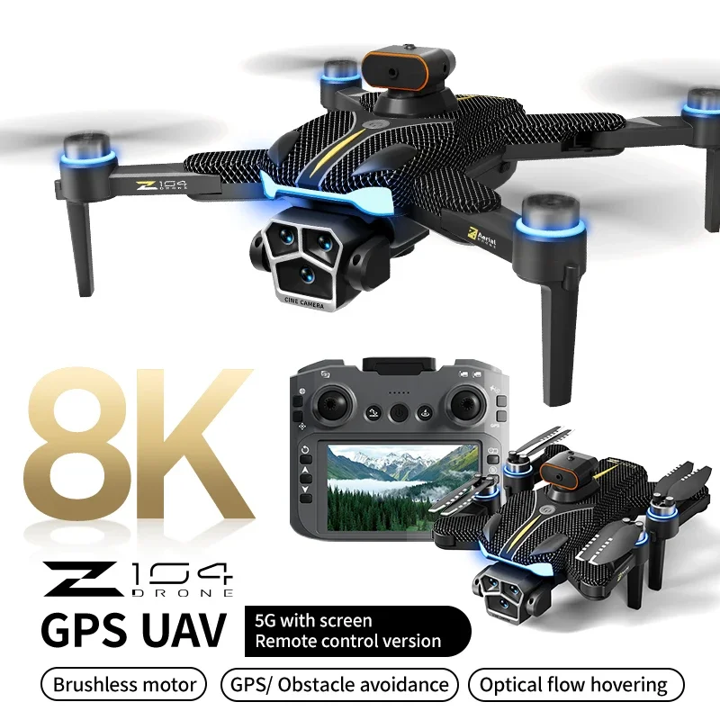 Drone GPS Z104 Pro 8K Double Caméra Pliable WiFi 5G