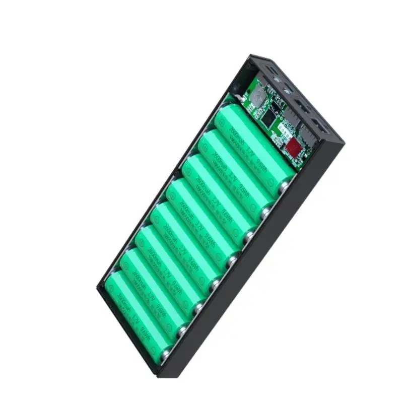 DIY Battery Holder Box with 22.5W Quick & 15W Wireless Charging and Digital Display