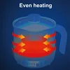 110V/220V Home Multifunctional Pot Electric Cook Pot Smart Non-stick Rice Cooker Mini Electric Hot Pot Kitchen Appliance 1.7L 5