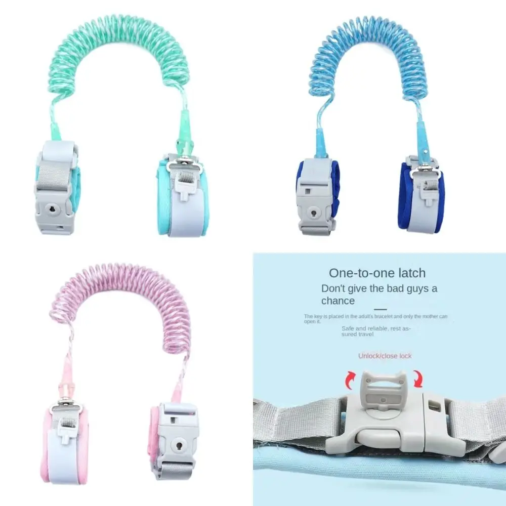 Child Lock Safety Lock Children's Loss Prevention Bracelet Key Lock with Anti Release Rope Children's Anti Loss Traction Rope When Going Out