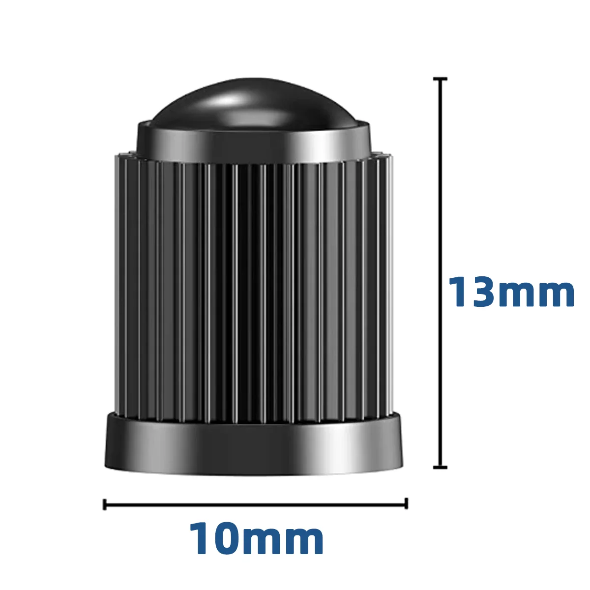 Durable Black Rust-Proof Airtight Valve Caps (10/20/50/100 pcs)