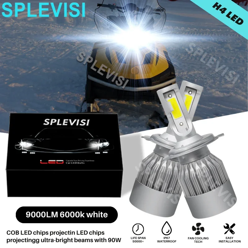 

2X Replacement Headlamp For Ski-Doo Renegade 800R 2010 2011 2012 2013 2014 2015 For Ski-Doo Skandic 550F 2004-2005 LED Headlight