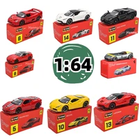 Bburago 1:64 Ferrari series Multiple models LAFerrari 488 458 ENZO F40 599 F12 car die-casting model small-scale toy collection 1