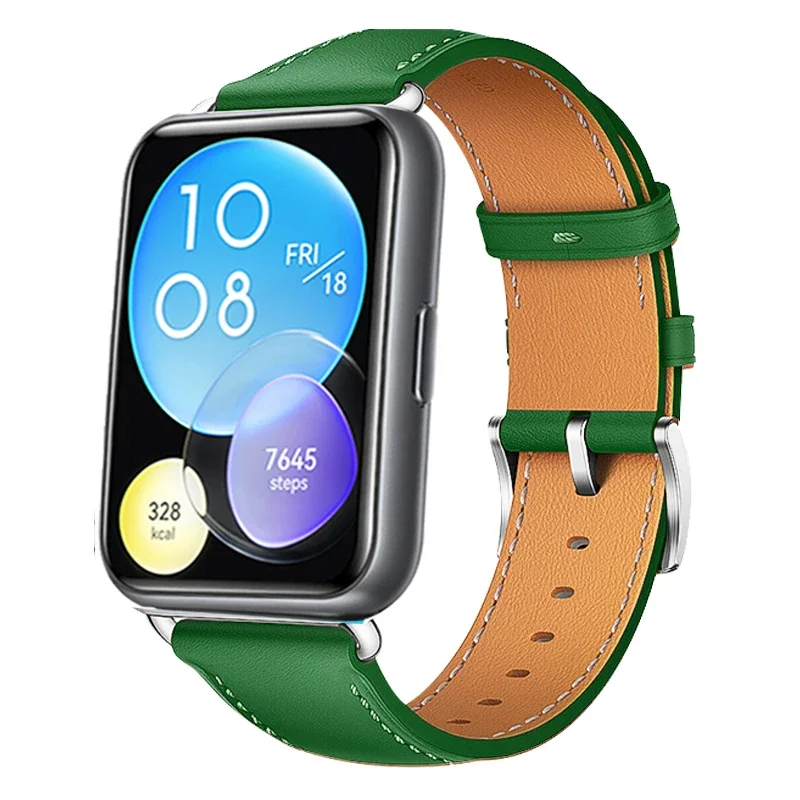 Genuine Leather Strap for Smartwatch - Retro Sport Wristband Replacement Accessory