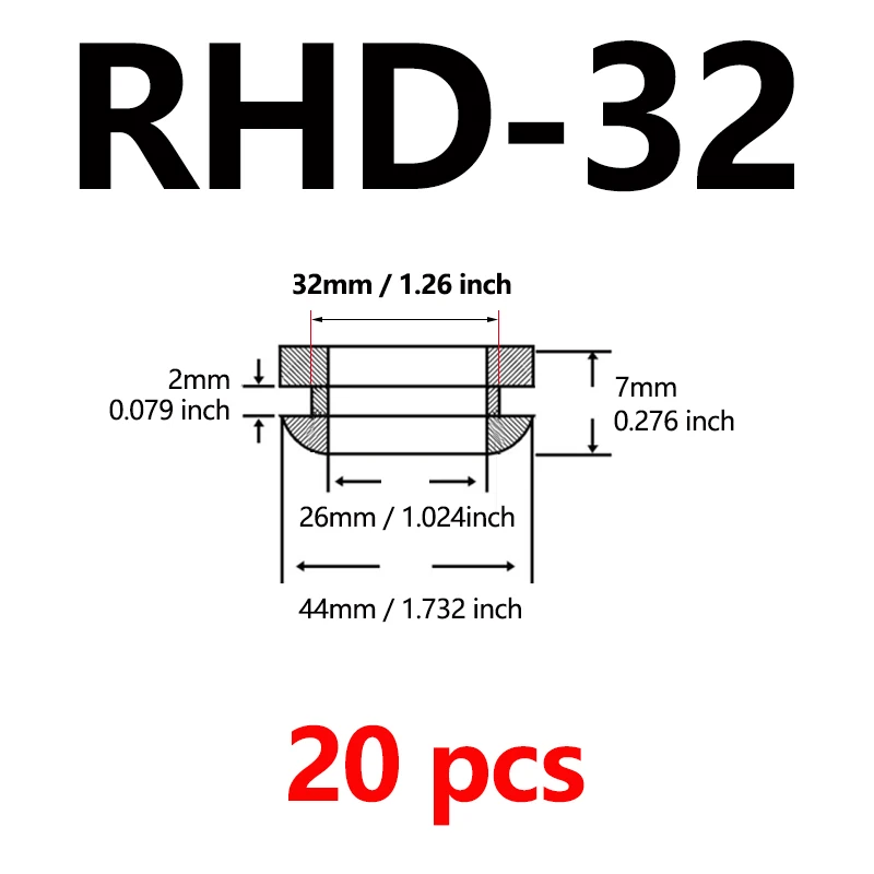 RHD-32  20pcs