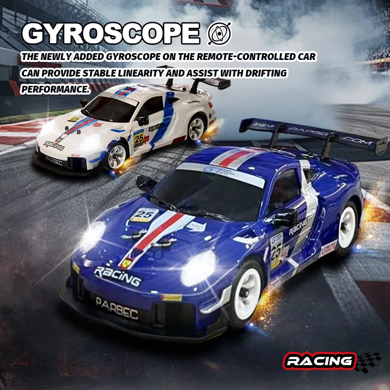 WLtoys 1:28 4WD Voiture RC 30km/h Gyroscope LED