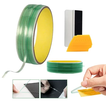 Pellicola per cambio colore del veicolo Kit nastro per linea di finitura senza coltello Strumenti per avvolgimento in vinile per adesivi per auto Design Linea di taglio Strumento per pellicola grafica