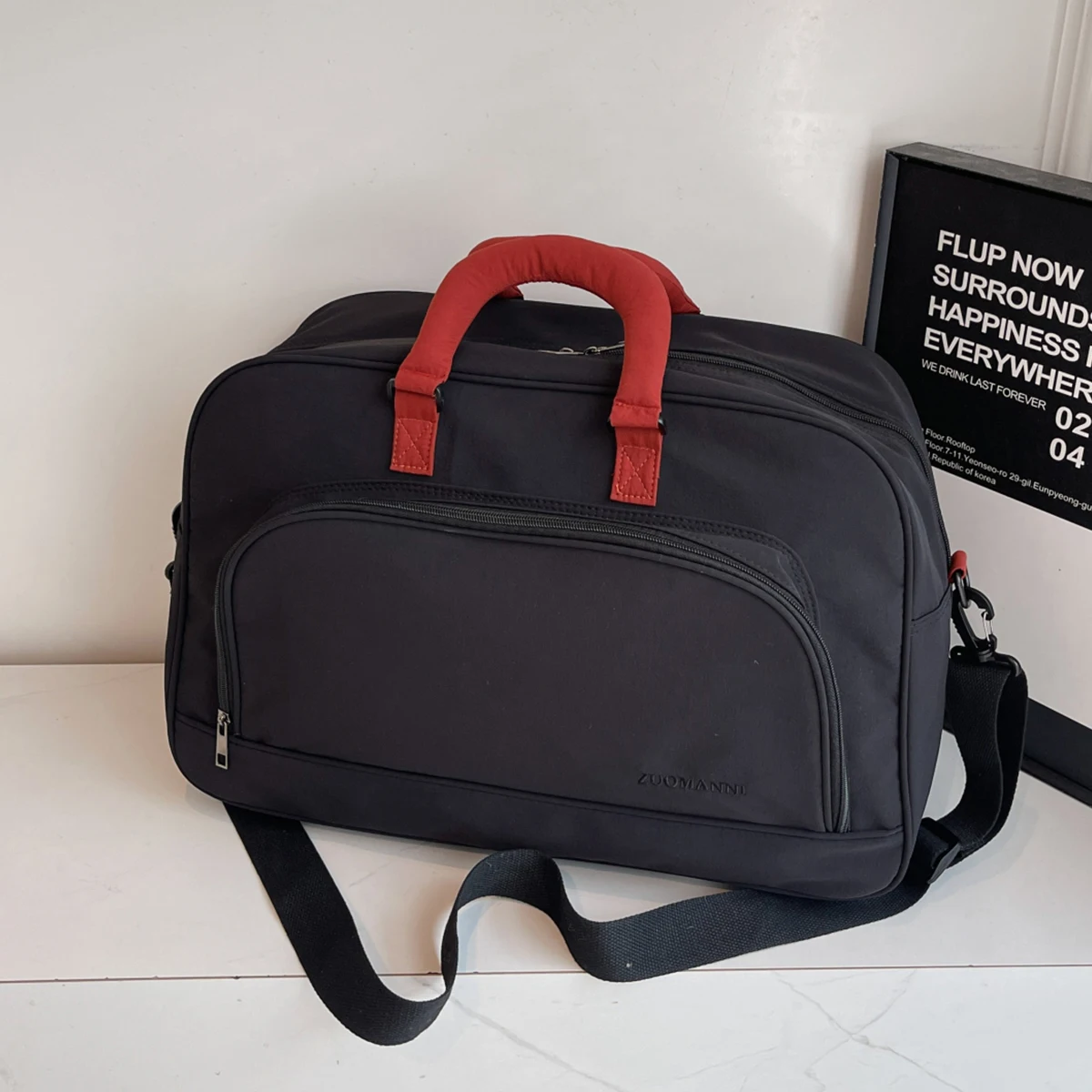 Large-Capacity Short-Distance Travel Bag for Women, Foldable Business Trip Luggage Storage Bag, Lightweight Travel Handbag for Men, Fashionable Yoga Bag for Sports