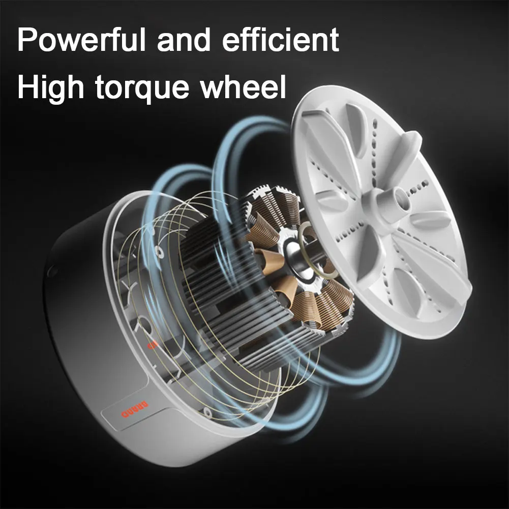 Automatic Clothes Cleaner Washer USB Rechargeable Turbine Washing Machine Space-Saving Lightweight for Travel Trip Apartment