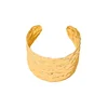 Bangles For Women Irregular Metal Cuff Bracelet Pleated Wide Edition Exaggerated Party Gift Holiday Fashion Jewelry CB042 6