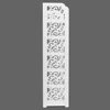 Wood-plastic Board Six Tiers Carved Shoe Rack White A Living Room Furniture 6