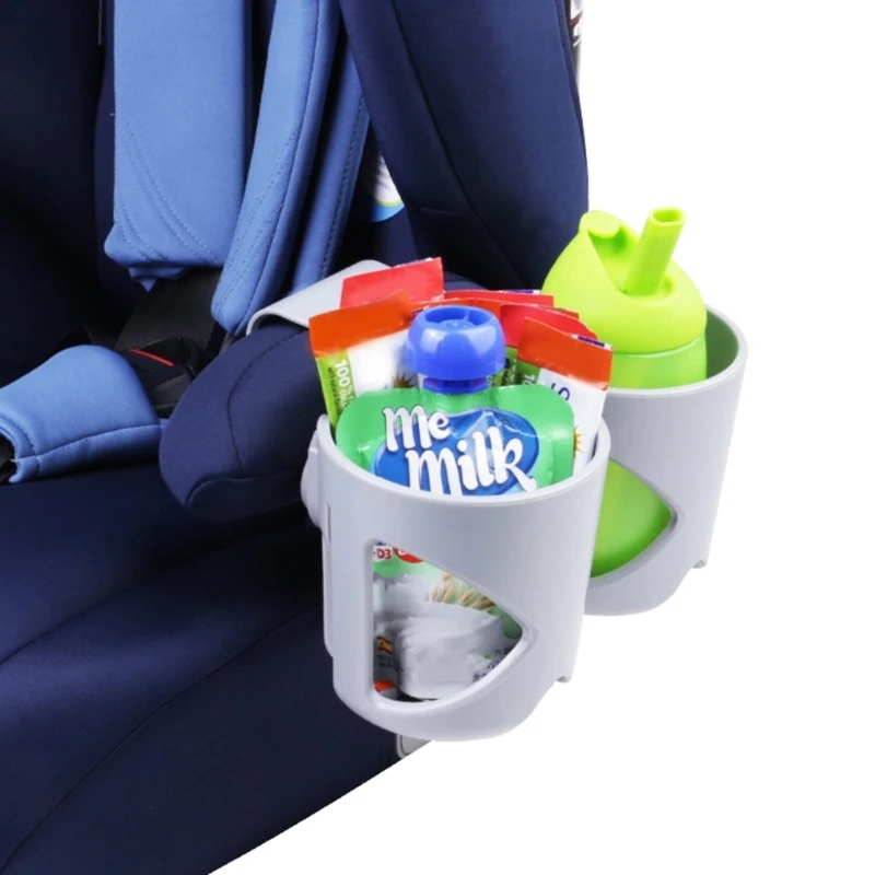 Child Cup Holder Stand 2 in 1 Snacks Organsier Rack for Car Seats and Strollers Compatibility with Most Models A2UB