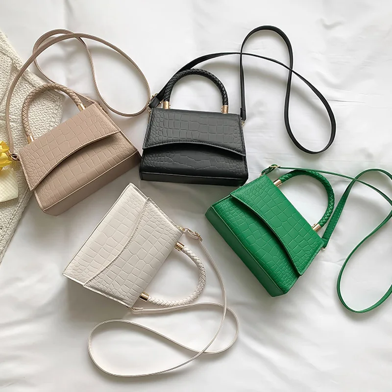 Solid Pu Leather Shoulder Bag Fashion Designer Handbags Top Handle Bags For Women Casual Crossbody Bags_voghion.com