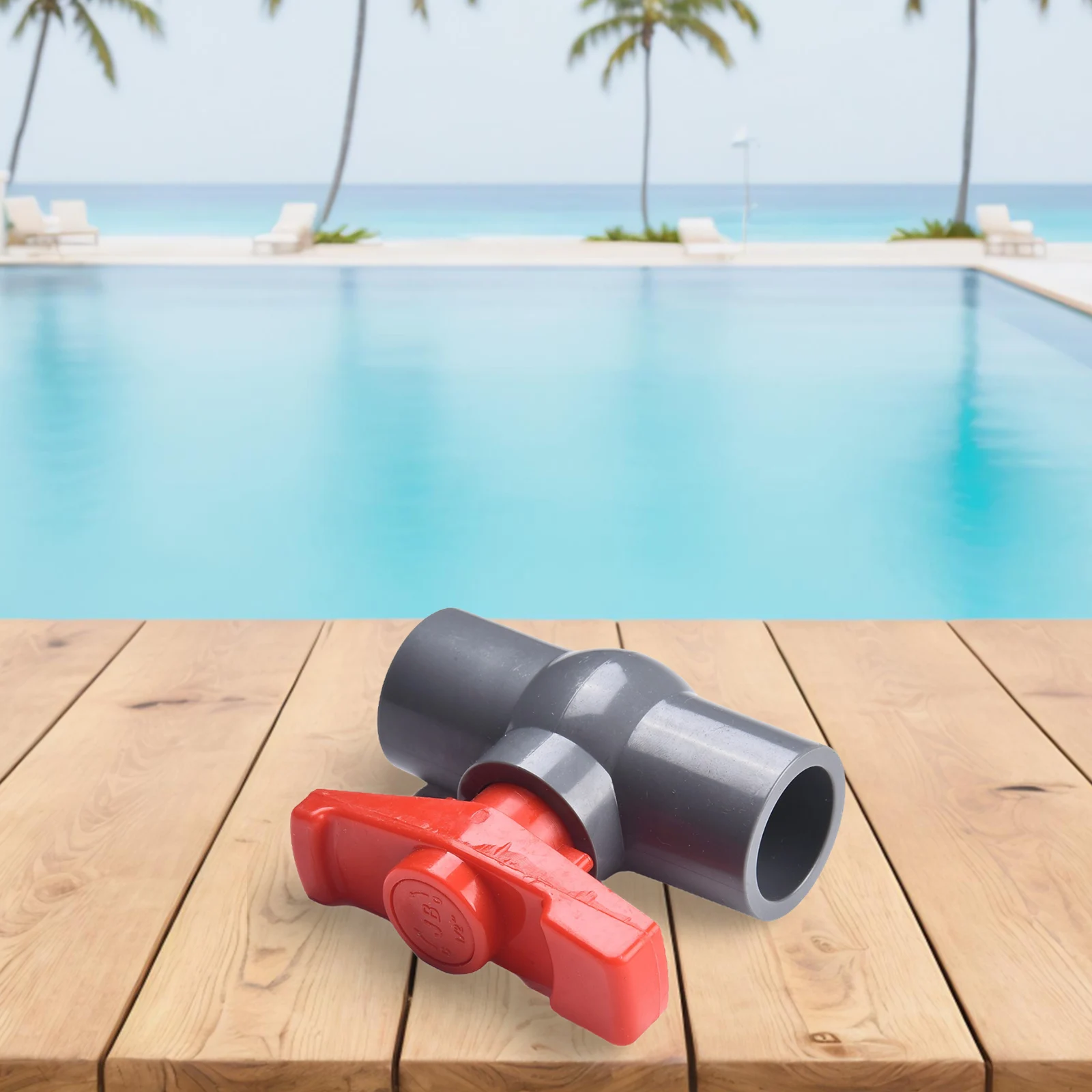

1pc PVC Ball Valve Water Supply Pipe Sliding Adhesive Socket 20 25 32 40 50mm Pool Equipment & Parts