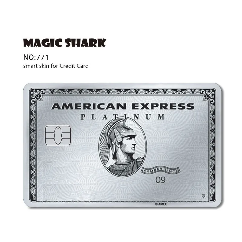 Magic Shark Earth Golden Flower Cat Ainime Circuit Board Matte Skin Sticker Film Cover for Credit Card Bank Card