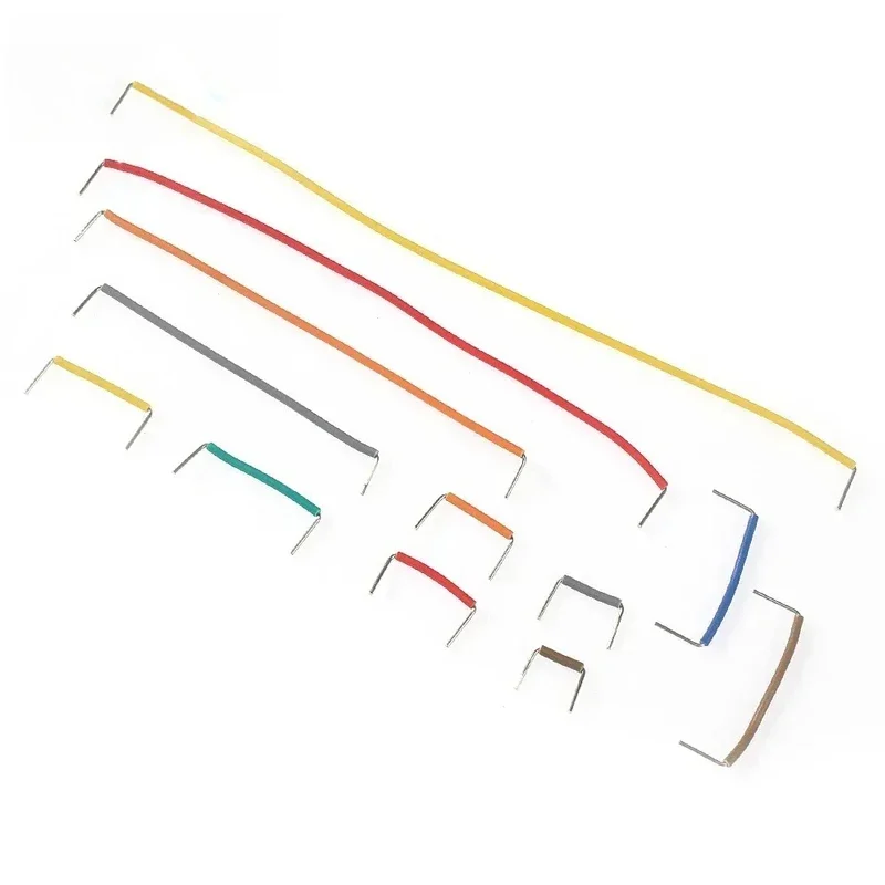 65/140/350/560/840Pcs/Box U Shape Solderless Breadboard Jumper Cable Wire Kit 14 Lengths for Bread Board Prototyping with Box