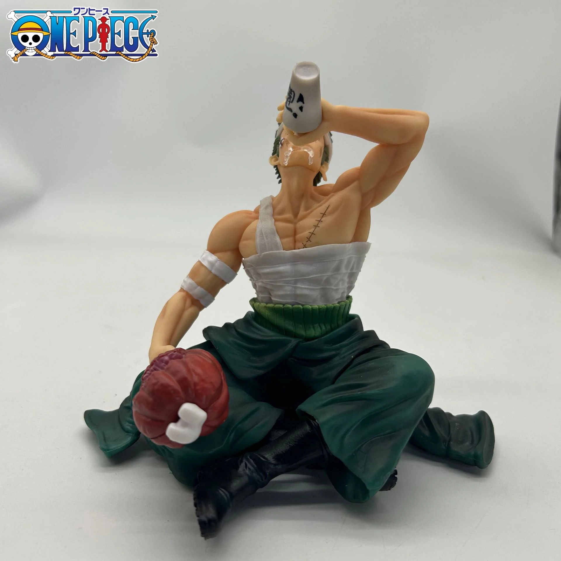 15cm Anime One Piece Roronoa Zoro Figure Wano Country Drink Bandage Zoro  Statue Pvc Action Figurine Collection Model Toy Gift