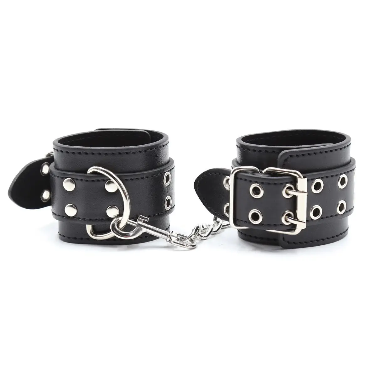 Fashion Game Party Binding Pu Leather Handcuffs And Footcuffs Suitable For Stage Performance Props Cosplay Costume Accessories