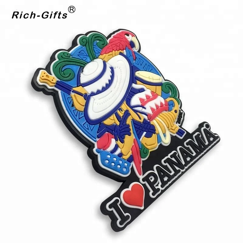 Customized Logo Soft Rubber Fridge Magnet, Panama, Customized