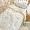 Baby Quilt Cartoon Bear Bunny Newborn Nap Quilts Soft Cotton Infant Blanket Spring Fall Winter Swaddle Wrapped Bedding 100*120CM 1