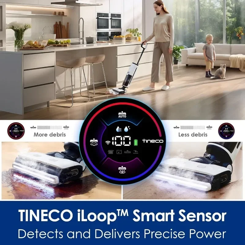 Tineco Floor ONE S7 Steam Cordless Wet Dry Vacuum Steam Mop All-in-One, Floor Washer for Sticky Mess Clean Up on Hard Floors 6
