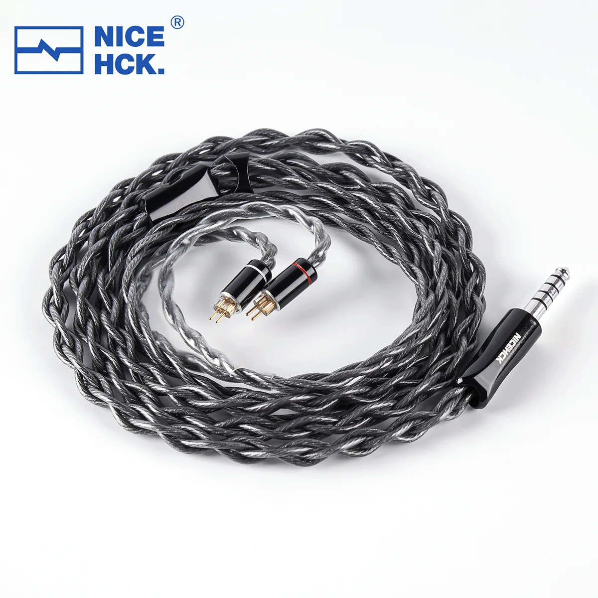 

NiceHCK PtGr Graphene Plated Alloy Copper Platinum Plated OCC Plug Upgrade Headset Wire 2Pin Earphone Cable for BA15 Himalaya
