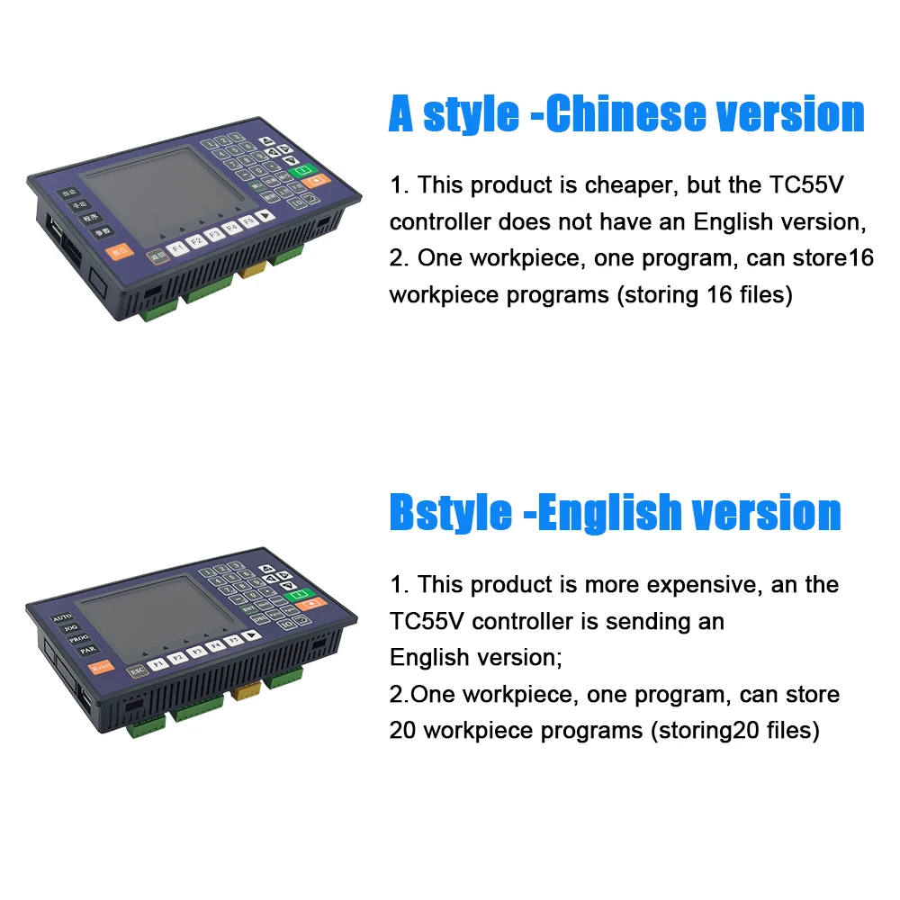 MHTNC 1/2/3/4 Axis TC55V USB Motion controller adjustable speed