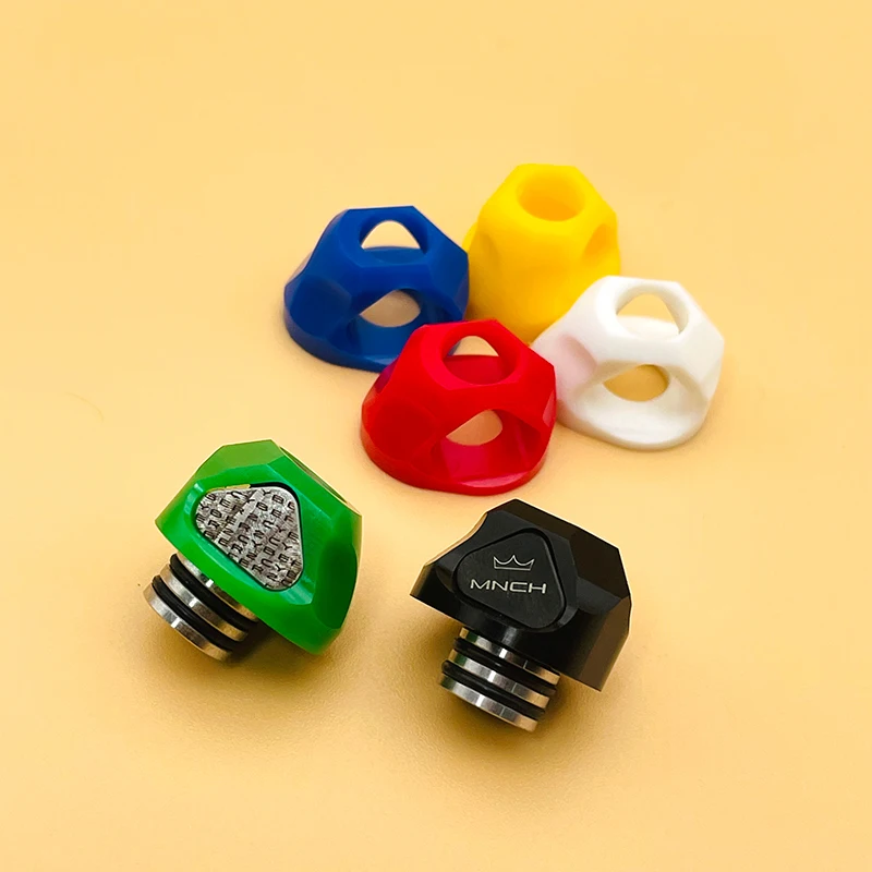 Monarchy Cyber 2 Style 510DripTip For BB / Billet Box And Monarchy POM Color Ring 316SS PC POM PEI PEEK Material