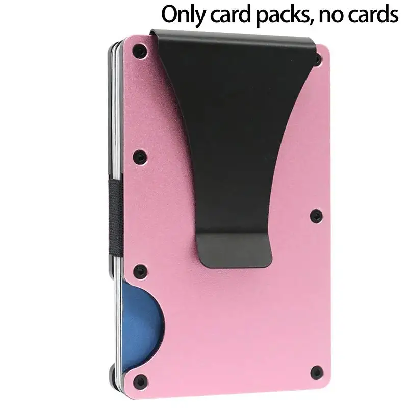 Slim RFID Minimalist Wallet with Money Clip – Anti-Theft Design