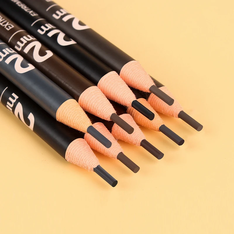 1PC Eyebrow Pencil Tattoo Waterproof Eye Brow Pencil Tint Makeup Cosmetics 6 Colors Microblading Long Lasting Eyebrow Pen