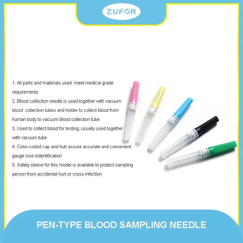 

100pcs/box Needles Disposable blood collection needle vacuum blood test needle pen type for butterfly needle