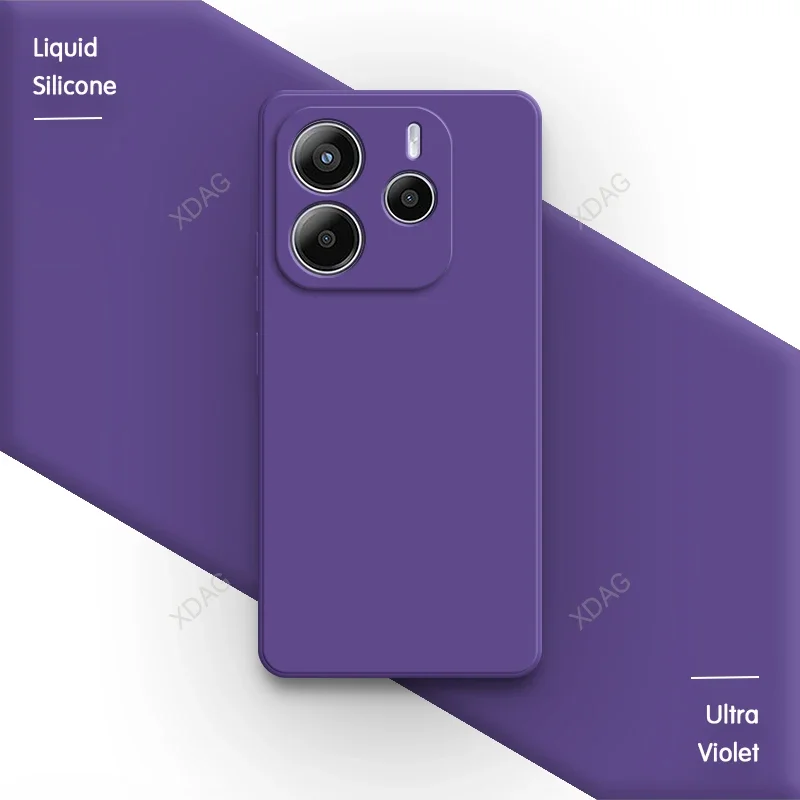 Classic Silicone Soft Phone Case with Lens Protection - Square Design