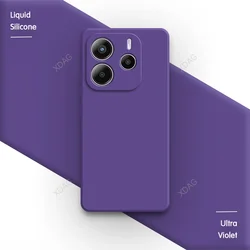 Custodia per telefono in silicone morbido classico con protezione per l'obiettivo - Design quadrato