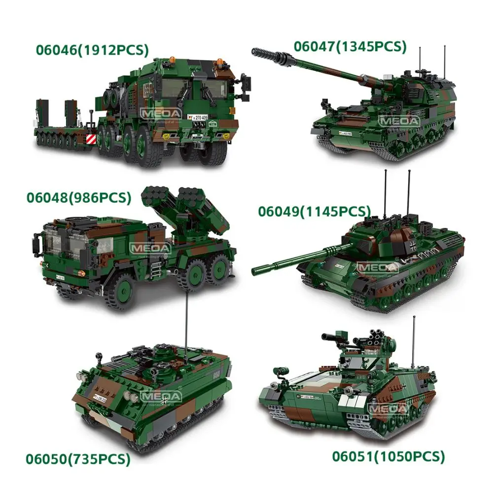 1:30 Scala Ww2 Arma Corazzata Tedesca Chariot Building Brick Veicoli Militari Blocchi Mammut Slt2 Heavy Tank Assemblare Mattoni Giocattolo