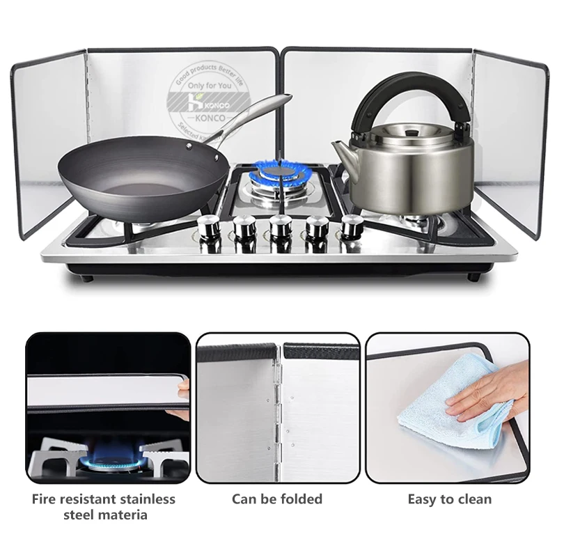 Oil Splatter Guard Grease Splatter Screen for Frying Guard Stainless Steel Screen Gas Stove Oil Splash kitchen splatter screen kitchen splash guard