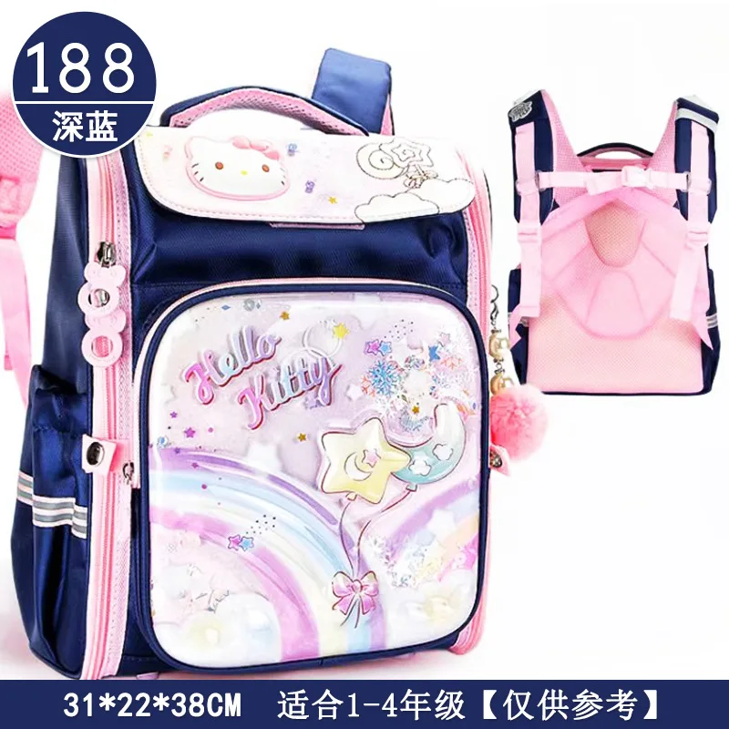 thumbnail image 1 of Mochila escolar Sanrio Hellokitty para niñas de 1.º a 4.º grado, impermeable, de gran capacidad, transpirable, 1 of 5