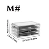 Desktop Cosmetics Display Stand lipstick Skincare Storage Box Acrylic Transparent Multi-layer Drawer Storage Rack, S#-M# Model 3
