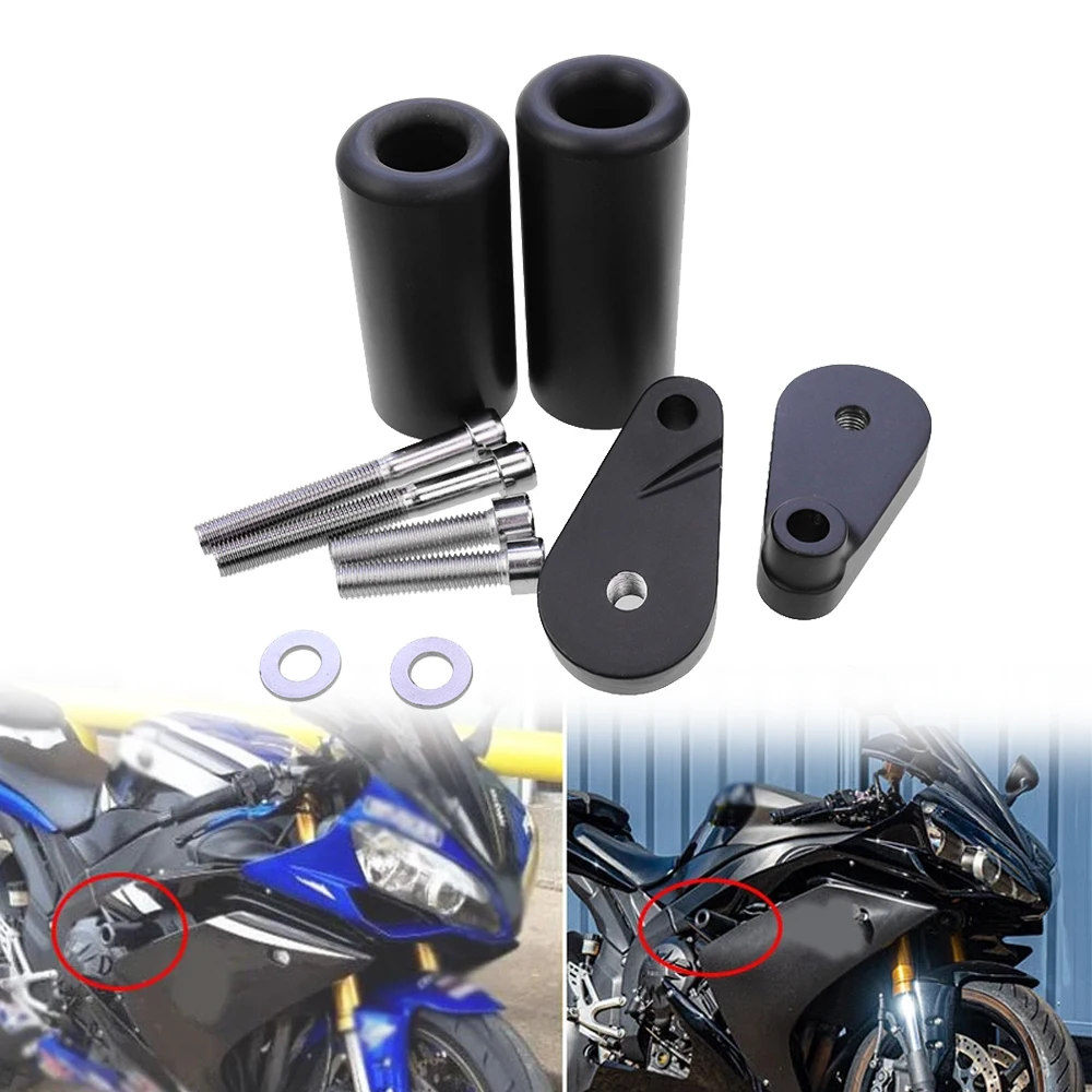 

Motorcycle Frame Sliders Anti Crash Falling Protection Engine Protector For Yamaha YZF1000 YZFR1 2007-2008 YZF R1 YZF-R1 07 08