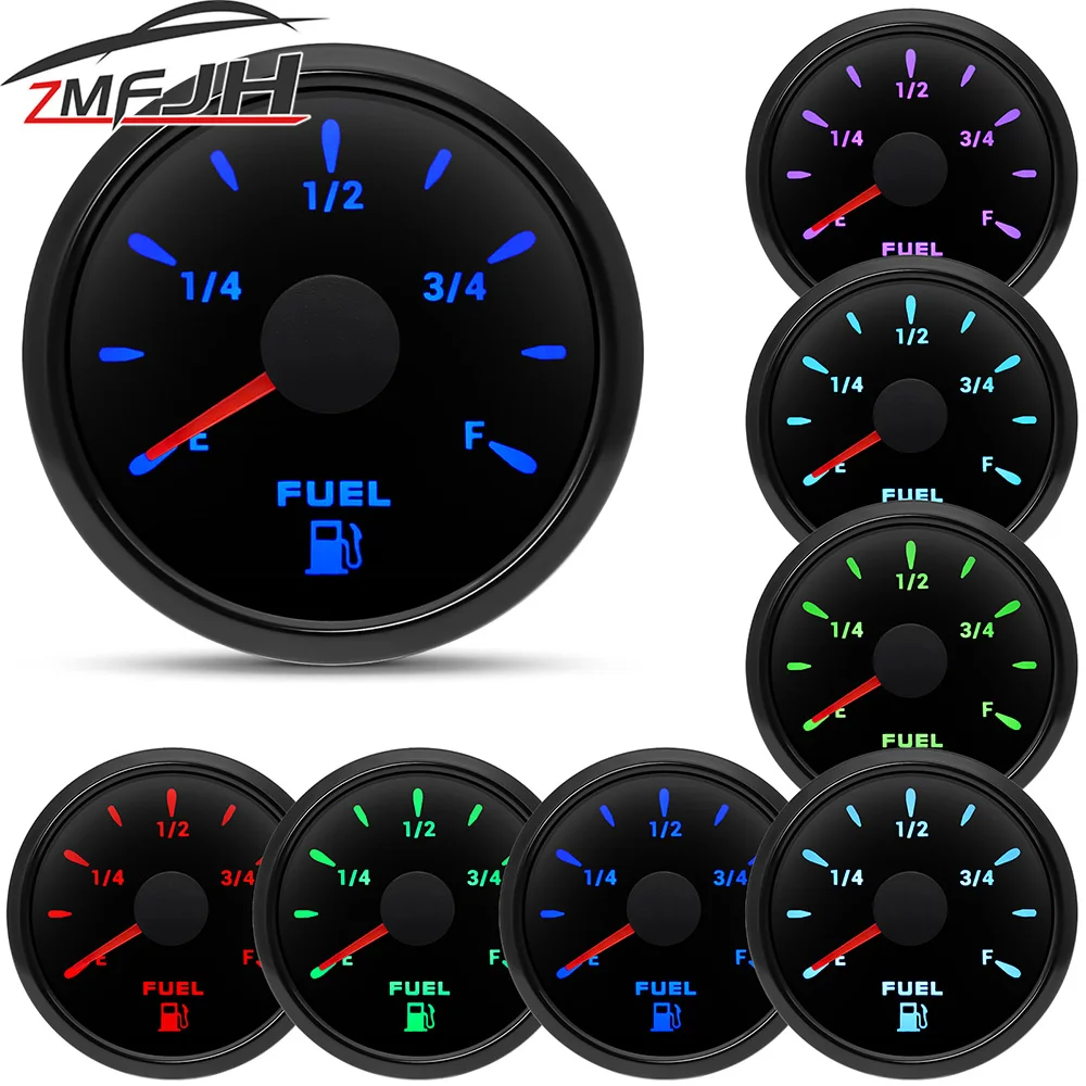 Ad Universal 52mm Fuel Level Tank Oil Level Gauge 0190ohms 24033ohms