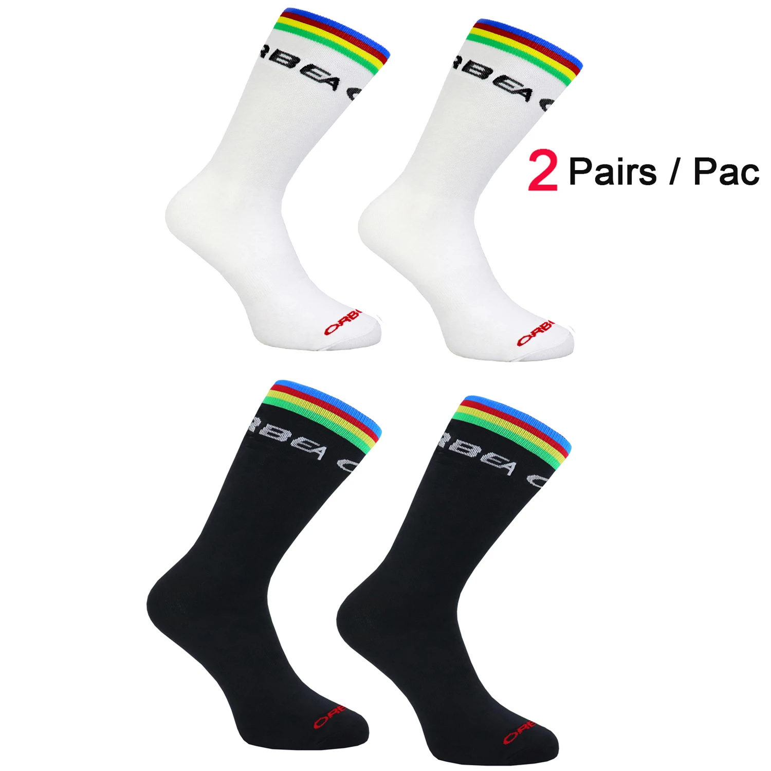 2 Paia Di Calzini Campione Orbea Orca Calzini Da Bici Uomo Donna Moda Calzini Sportivi Traspiranti Ad Asciugatura Rapida