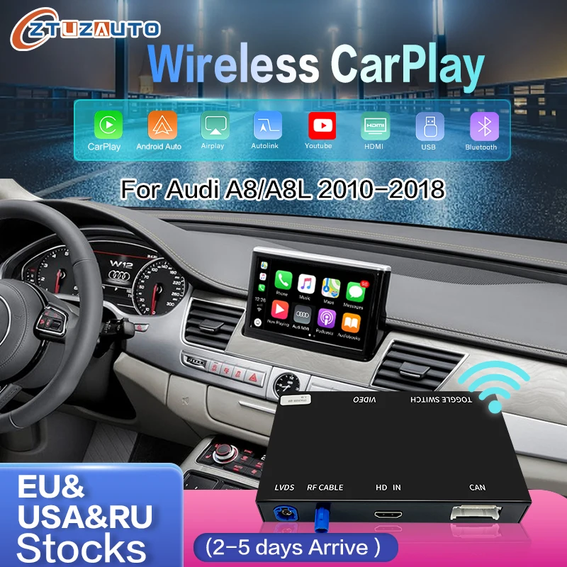 Wireless Apple Carplay Android Auto Interface For Audi A8 20122018