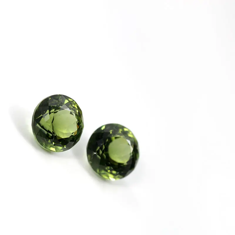 round faceted cut Natural Green Tourmaline CMA Certified HighQuality Gemstone Suitable for Setting in Ring Necklace or Earrings