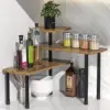Countertop Organizer Organization 3 Tier Moveable Corner Shelf for Kitchen Bathroom Spice Rack Coffee Area Over Sink Dresser 1